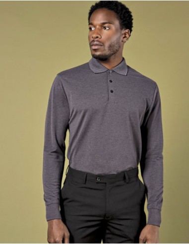 KUS-KK430-Mens Classic Fit Long Sleeve Polo Shirt
